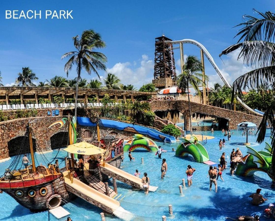 Paraiso Das Dunas - Apartamento A Beira Mar Com Jacuzzi - Proximo Ao Beach Park Aquiraz Zewnętrze zdjęcie